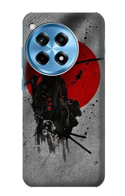 W3517 Japan Flag Samurai Hard Case and Leather Flip Case For OnePlus 12R