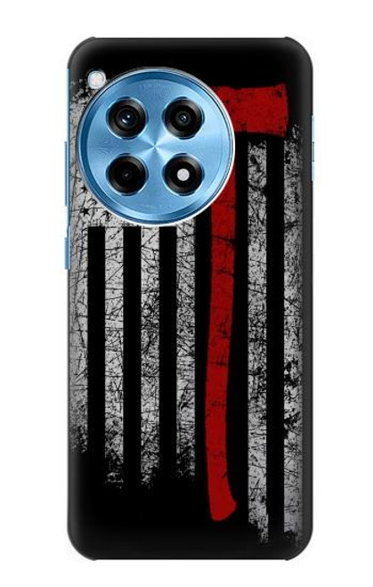 W3958 Firefighter Axe Flag Hard Case and Leather Flip Case For OnePlus 12R