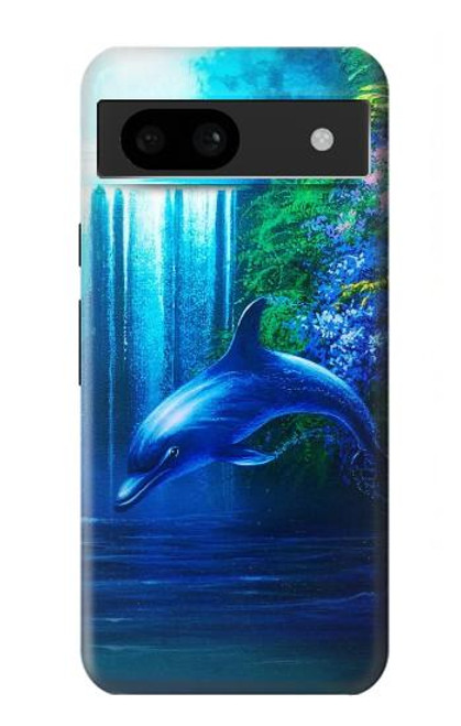 W0385 Dolphin Hard Case and Leather Flip Case For Google Pixel 8a