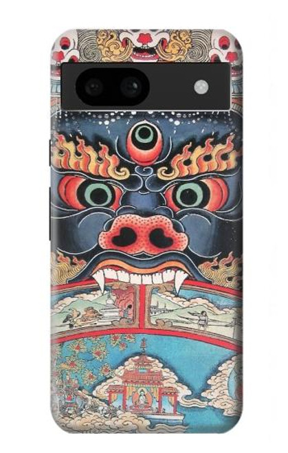 W0572 Tibet Art Hard Case and Leather Flip Case For Google Pixel 8a