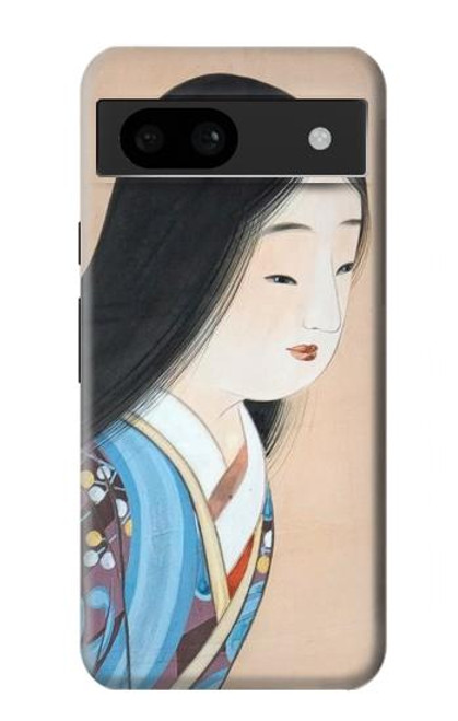 W3483 Japan Beauty Kimono Hard Case and Leather Flip Case For Google Pixel 8a