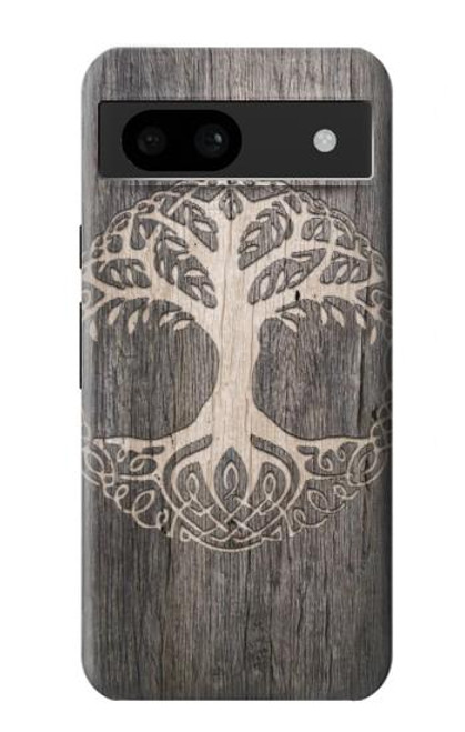 W3591 Viking Tree of Life Symbol Hard Case and Leather Flip Case For Google Pixel 8a