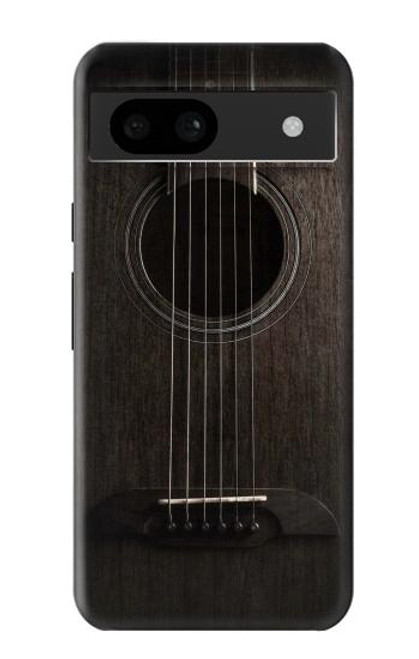 W3834 Old Woods Black Guitar Hard Case and Leather Flip Case For Google Pixel 8a