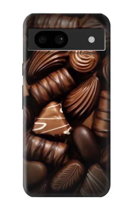 W3840 Dark Chocolate Milk Chocolate Lovers Hard Case and Leather Flip Case For Google Pixel 8a