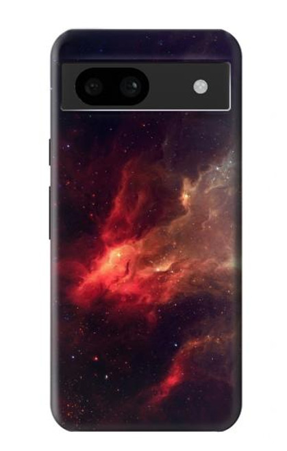 W3897 Red Nebula Space Hard Case and Leather Flip Case For Google Pixel 8a