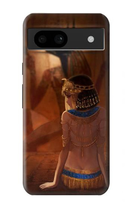 W3919 Egyptian Queen Cleopatra Anubis Hard Case and Leather Flip Case For Google Pixel 8a