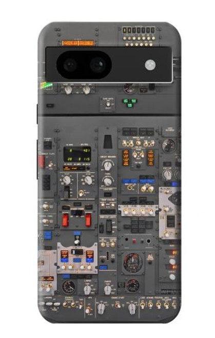 W3944 Overhead Panel Cockpit Hard Case and Leather Flip Case For Google Pixel 8a