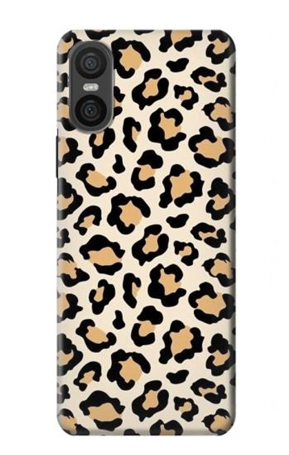 W3374 Fashionable Leopard Seamless Pattern Hard Case and Leather Flip Case For Sony Xperia 10 VI