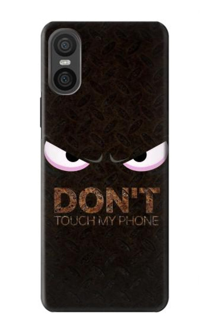 W3412 Do Not Touch My Phone Hard Case and Leather Flip Case For Sony Xperia 10 VI