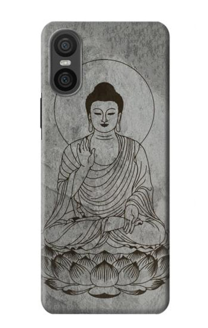 W3873 Buddha Line Art Hard Case and Leather Flip Case For Sony Xperia 10 VI