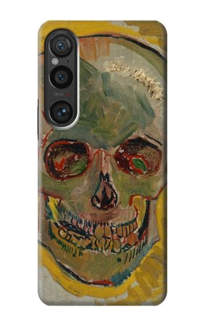 W3359 Vincent Van Gogh Skull Hard Case and Leather Flip Case For Sony Xperia 1 VI