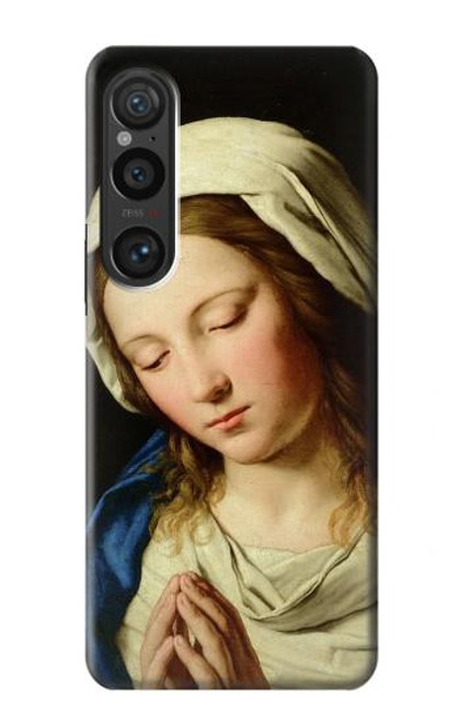W3476 Virgin Mary Prayer Hard Case and Leather Flip Case For Sony Xperia 1 VI