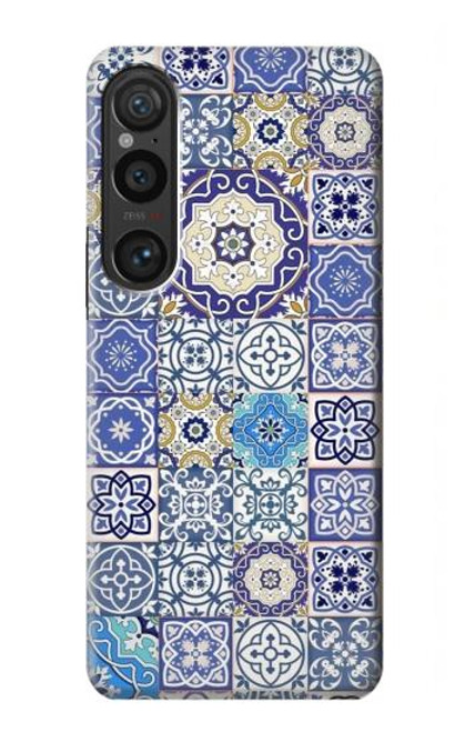 W3537 Moroccan Mosaic Pattern Hard Case and Leather Flip Case For Sony Xperia 1 VI