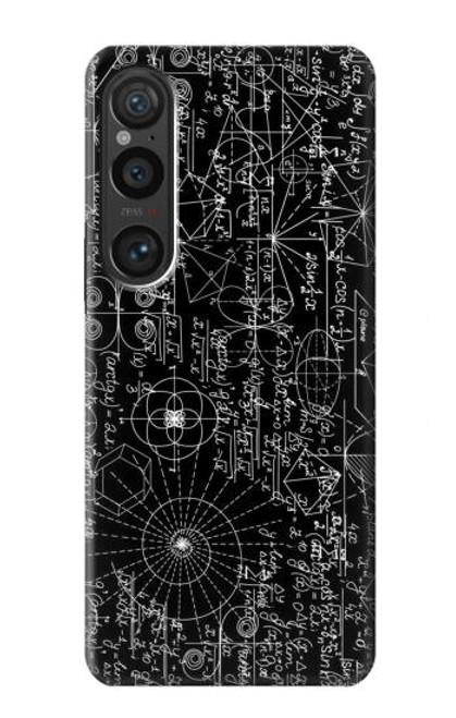 W3808 Mathematics Blackboard Hard Case and Leather Flip Case For Sony Xperia 1 VI