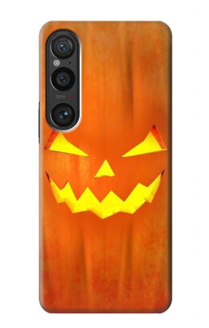 W3828 Pumpkin Halloween Hard Case and Leather Flip Case For Sony Xperia 1 VI