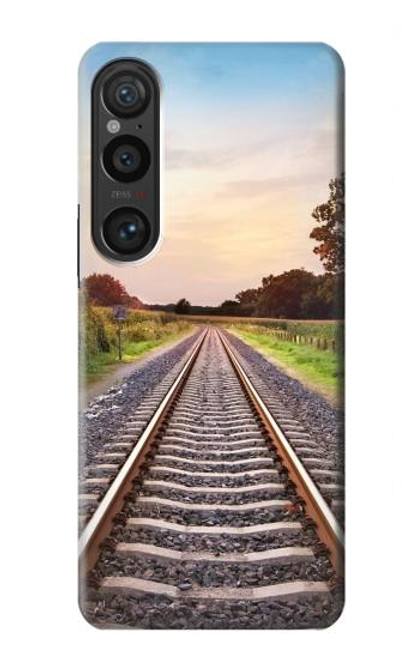 W3866 Railway Straight Train Track Hard Case and Leather Flip Case For Sony Xperia 1 VI