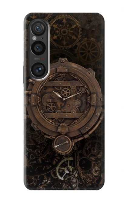 W3902 Steampunk Clock Gear Hard Case and Leather Flip Case For Sony Xperia 1 VI