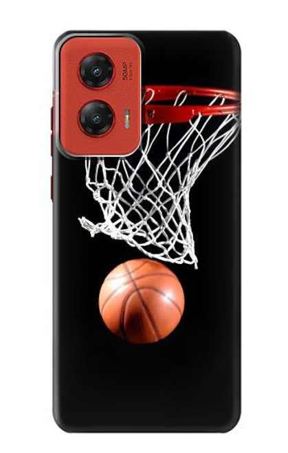 W0066 Basketball Hard Case and Leather Flip Case For Motorola Moto G Stylus 5G (2024)