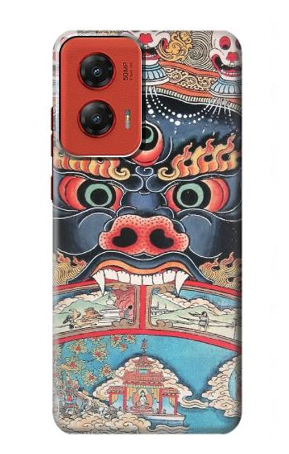 W0572 Tibet Art Hard Case and Leather Flip Case For Motorola Moto G Stylus 5G (2024)