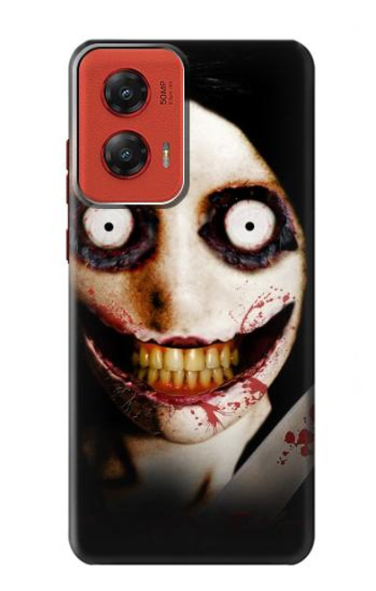 W1344 Jeff the Killer Hard Case and Leather Flip Case For Motorola Moto G Stylus 5G (2024)