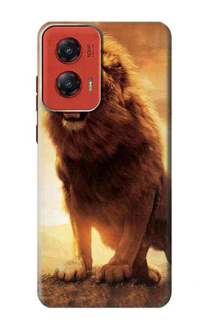 W1957 Lion Aslan Hard Case and Leather Flip Case For Motorola Moto G Stylus 5G (2024)