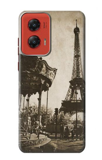 W2174 Eiffel Tower Vintage Paris Hard Case and Leather Flip Case For Motorola Moto G Stylus 5G (2024)