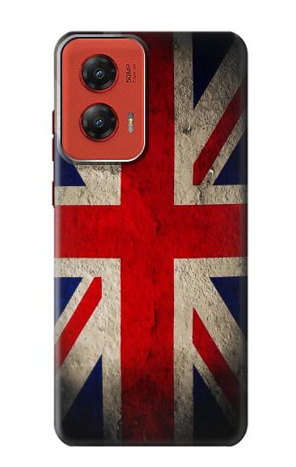 W2894 Vintage British Flag Hard Case and Leather Flip Case For Motorola Moto G Stylus 5G (2024)