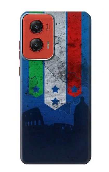 W2983 Italy Football Soccer Hard Case and Leather Flip Case For Motorola Moto G Stylus 5G (2024)