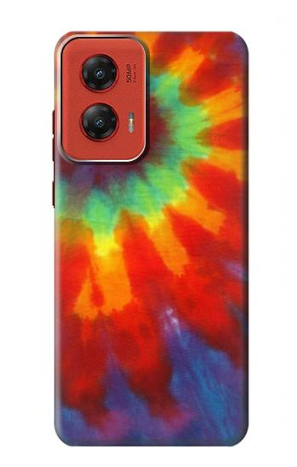 W2985 Colorful Tie Dye Texture Hard Case and Leather Flip Case For Motorola Moto G Stylus 5G (2024)