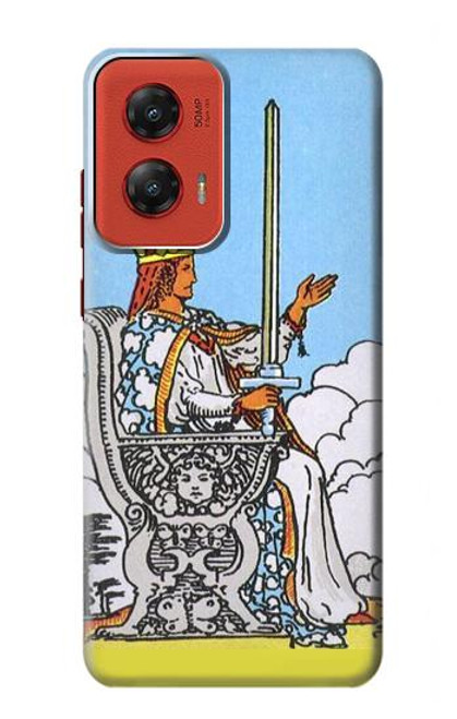 W3068 Tarot Card Queen of Swords Hard Case and Leather Flip Case For Motorola Moto G Stylus 5G (2024)