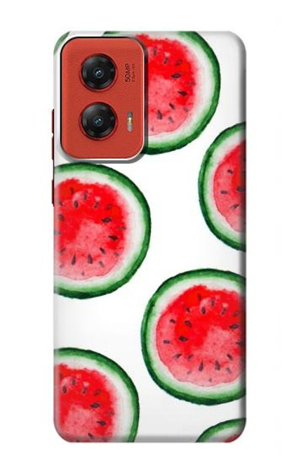 W3236 Watermelon Pattern Hard Case and Leather Flip Case For Motorola Moto G Stylus 5G (2024)