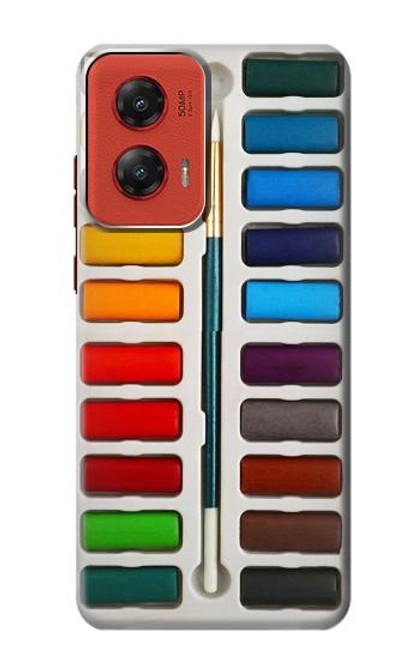 W3243 Watercolor Paint Set Hard Case and Leather Flip Case For Motorola Moto G Stylus 5G (2024)