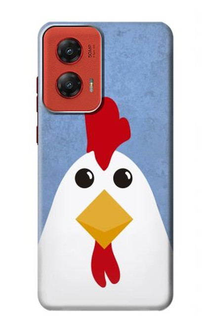 W3254 Chicken Cartoon Hard Case and Leather Flip Case For Motorola Moto G Stylus 5G (2024)