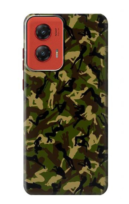 W3356 Sexy Girls Camo Camouflage Hard Case and Leather Flip Case For Motorola Moto G Stylus 5G (2024)