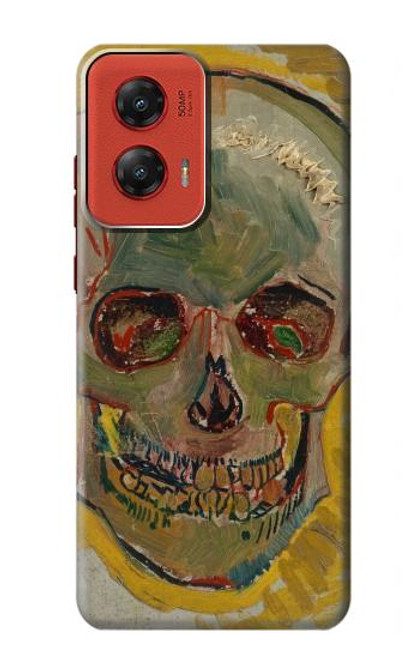 W3359 Vincent Van Gogh Skull Hard Case and Leather Flip Case For Motorola Moto G Stylus 5G (2024)