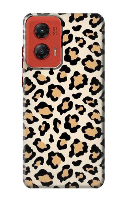 W3374 Fashionable Leopard Seamless Pattern Hard Case and Leather Flip Case For Motorola Moto G Stylus 5G (2024)