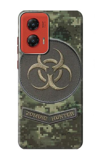 W3468 Biohazard Zombie Hunter Graphic Hard Case and Leather Flip Case For Motorola Moto G Stylus 5G (2024)