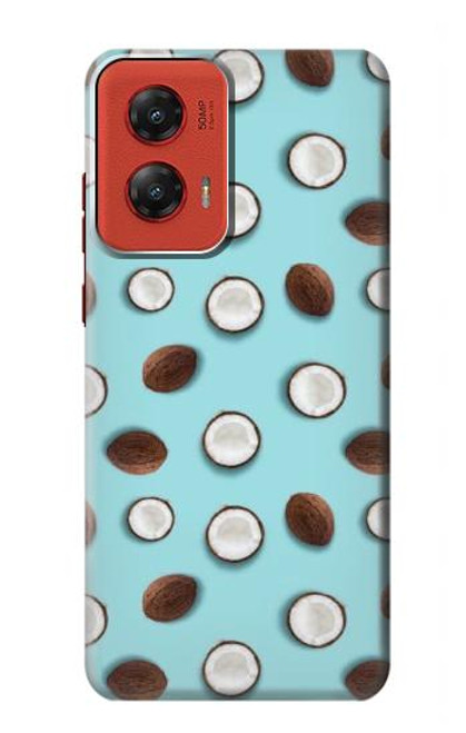 W3860 Coconut Dot Pattern Hard Case and Leather Flip Case For Motorola Moto G Stylus 5G (2024)