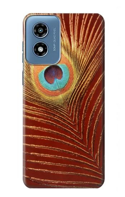 W0512 Peacock Hard Case and Leather Flip Case For Motorola Moto G Play 4G (2024)