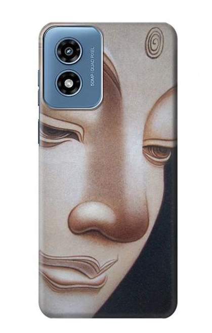 W1255 Buddha Face Hard Case and Leather Flip Case For Motorola Moto G Play 4G (2024)