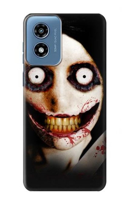 W1344 Jeff the Killer Hard Case and Leather Flip Case For Motorola Moto G Play 4G (2024)