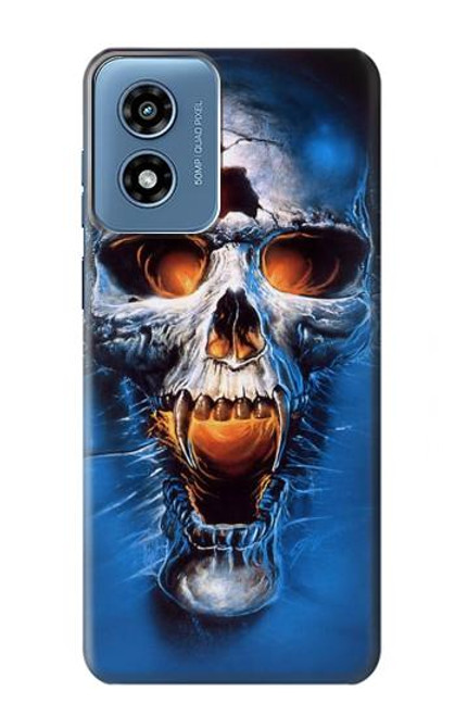 W1462 Vampire Skull Hard Case and Leather Flip Case For Motorola Moto G Play 4G (2024)