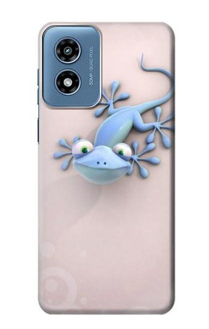 W1631 Funny Gecko Lizard Hard Case and Leather Flip Case For Motorola Moto G Play 4G (2024)