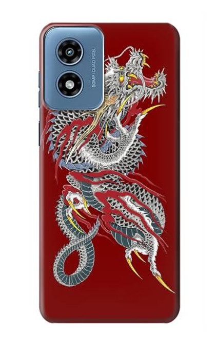 W2104 Yakuza Dragon Tattoo Hard Case and Leather Flip Case For Motorola Moto G Play 4G (2024)