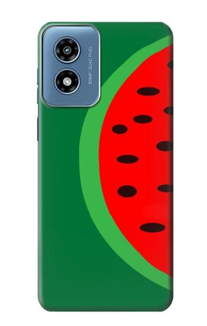 W2383 Watermelon Hard Case and Leather Flip Case For Motorola Moto G Play 4G (2024)