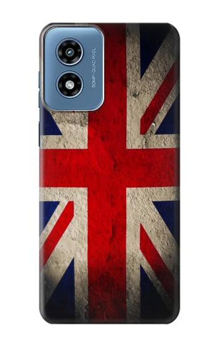 W2894 Vintage British Flag Hard Case and Leather Flip Case For Motorola Moto G Play 4G (2024)