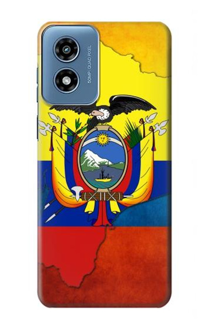 W3020 Ecuador Flag Hard Case and Leather Flip Case For Motorola Moto G Play 4G (2024)