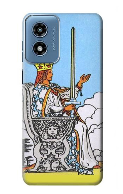 W3068 Tarot Card Queen of Swords Hard Case and Leather Flip Case For Motorola Moto G Play 4G (2024)