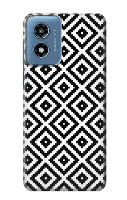 W3424 Ruta Pattern Hard Case and Leather Flip Case For Motorola Moto G Play 4G (2024)