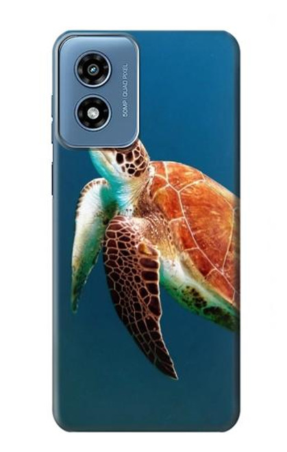 W3899 Sea Turtle Hard Case and Leather Flip Case For Motorola Moto G Play 4G (2024)